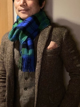 「three dots（スリードッツ）のアイテム」を使った、Mañoritoさん（メンズ・170cm）の冬コーディネート