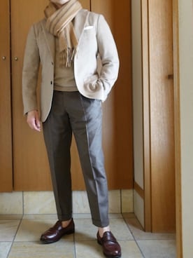 「BRILLA per il gusto（ブリッラペルイルグースト）のアイテム（ジャケット/アウター）」を使った、Mañoritoさん（メンズ・170cm）の冬コーディネート