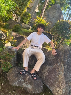 「O（オー）のアイテム（パンツ）」を使った、1nichi1zenさん（メンズ・175cm）の春コーディネート