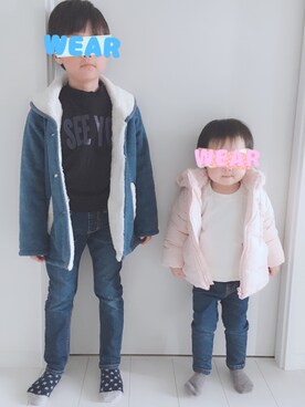 R3さん（キッズ・120cm）の冬コーディネート