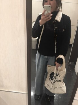 「Lee（リー）のアイテム（その他アウター）」を使った、yumaさん（レディース・164cm）の冬コーディネート