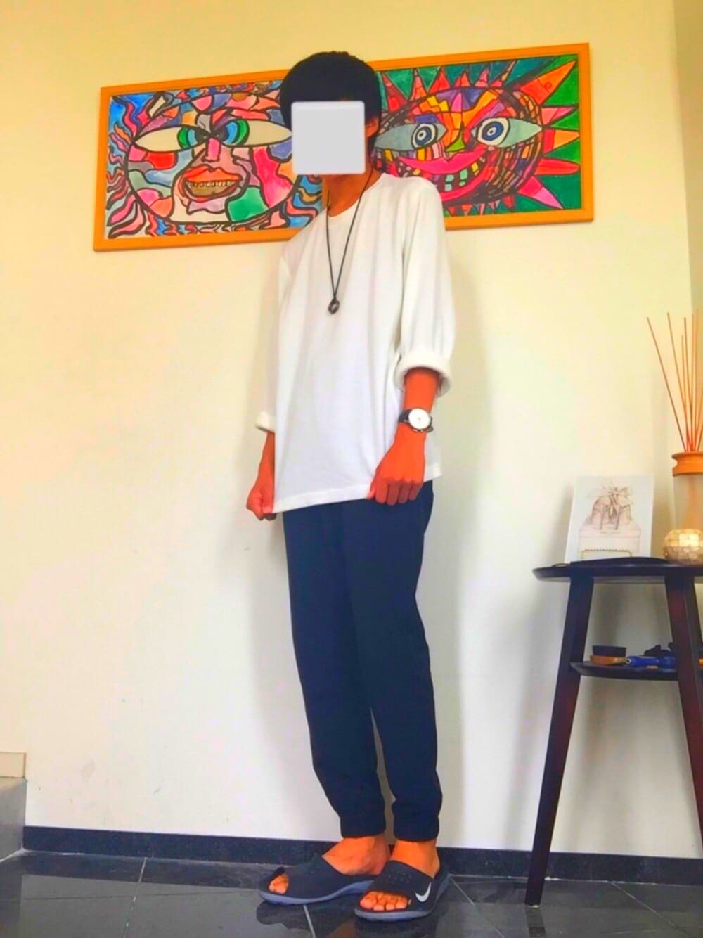 「中学生」｜「WEGOのアイテム（ネックレス、ゴールド系）」を使った、HONDAさん（メンズ・168cm）の夏コーディネートの1枚目の写真