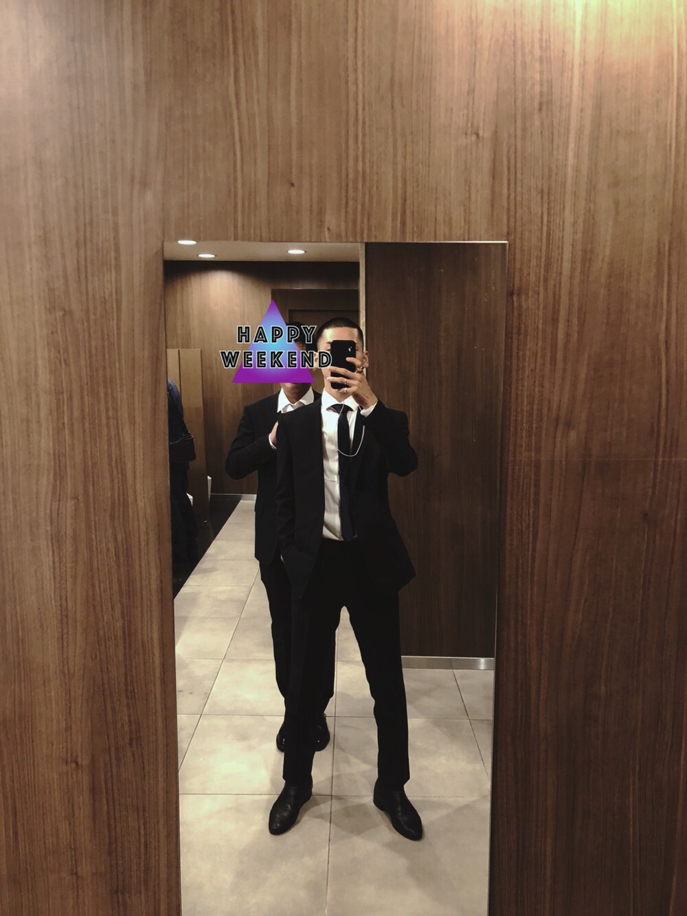 「スーツスタイル、結婚式、セットアップ、ZARA、フォーマル、シンプル、革靴、vintage」｜「VINTAGEのアイテム（ブーツ、ブラック系）」を使った、masato onishiさん（メンズ・172cm）の秋コーディネートの1枚目の写真