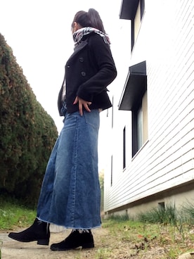 「URVIN（アービン）のアイテム」を使った、mayusonさん（レディース・162cm）の冬コーディネート