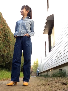 「JAPAN BLUE JEANS」｜mayusonさん（レディース・162cm）の冬コーディネート