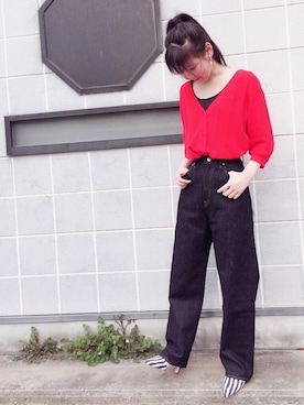 「URVIN（アービン）のアイテム」を使った、mayusonさん（レディース・162cm）の春コーディネート