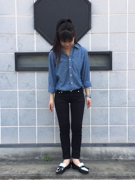 「URVIN（アービン）のアイテム」を使った、mayusonさん（レディース・162cm）の春コーディネート