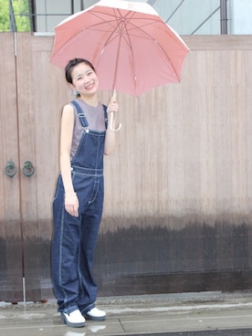 「Urvin」｜「アイテム（オールインワン・サロペット）」を使った、mayusonさん（レディース・162cm）の春コーディネート