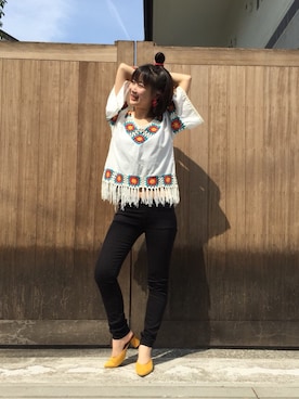 「URVIN（アービン）のアイテム」を使った、mayusonさん（レディース・162cm）の春コーディネート