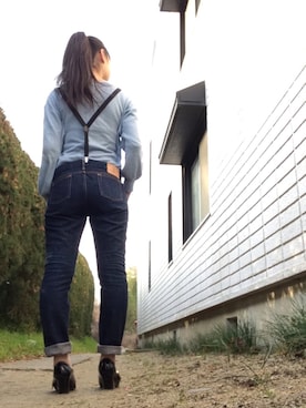 「JAPAN BLUE JEANS」｜mayusonさん（レディース・162cm）の冬コーディネート