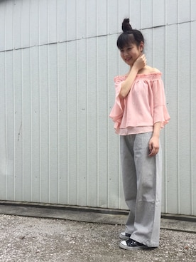 「URVIN（アービン）のアイテム」を使った、mayusonさん（レディース・162cm）の夏コーディネート