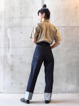 「URVIN（アービン）のアイテム」を使った、mayusonさん（レディース・162cm）の秋コーディネート