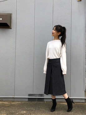 「URVIN（アービン）のアイテム」を使った、mayusonさん（レディース・162cm）の冬コーディネート