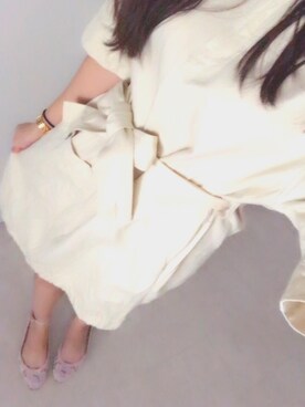 「UNIQLOコーデ」｜「アイテム（バレエシューズ）」を使った、未来さん（レディース・158cm）の秋コーディネート