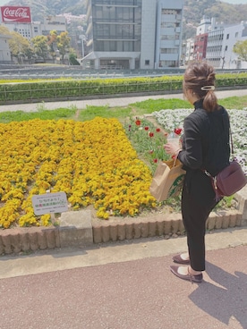 「へザー」｜「アイテム（オールインワン・サロペット）」を使った、naoさん（レディース・154cm）の春コーディネート