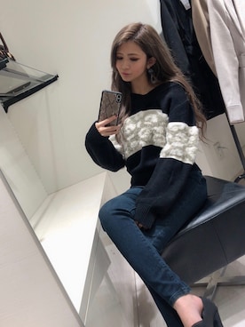 「LIPSERVICE（リップサービス）のアイテム（PC・スマホグッズ/家電）」を使った、mikikoさん（レディース・148cm）の冬コーディネート