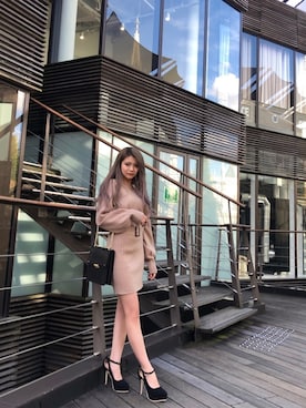 「リップサービス」｜mikikoさん（レディース・148cm）の冬コーディネート
