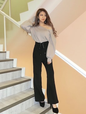 「リップサービス」｜mikikoさん（レディース・148cm）の春コーディネート