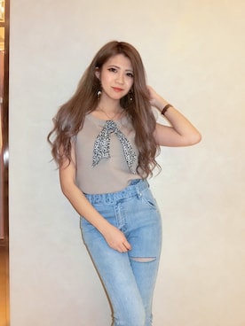 「リップサービス」｜mikikoさん（レディース・148cm）の春コーディネート