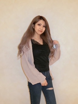 「リップサービス」｜mikikoさん（レディース・148cm）の春コーディネート