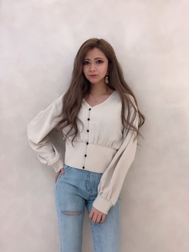 「リップサービス」｜mikikoさん（レディース・148cm）の春コーディネート
