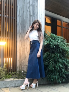 「リップサービス」｜mikikoさん（レディース・148cm）の春コーディネート