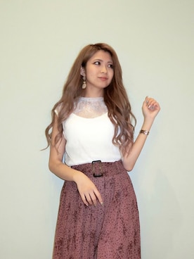 「リップサービス」｜mikikoさん（レディース・148cm）の夏コーディネート