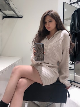 「リップサービス」｜mikikoさん（レディース・148cm）の冬コーディネート
