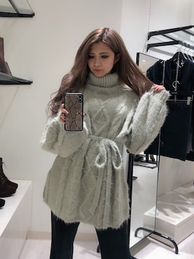 「リップサービス」｜mikikoさん（レディース・148cm）の冬コーディネート
