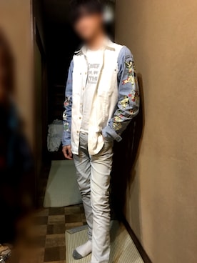 「DOLCE&GABBANA（ドルチェアンドガッバーナ）のアイテム（Tシャツ/カットソー）」を使った、Yukiさん（メンズ・174cm）の春コーディネート