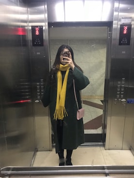 「H&M（エイチ・アンド・エム）のアイテム（その他）」を使った、小小婉香玉さん（レディース・173cm）の冬コーディネート