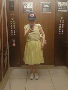 「CONVERSE（コンバース）のCONVERSE コンバース ジャック パーセル / JACK PURCEL（スニーカー）」を使った、humiさん（レディース・160cm）の夏コーディネート