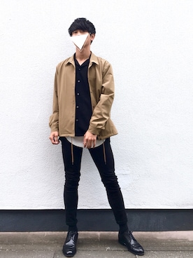 「アイテム（その他アウター）」を使った、Suzuさん（メンズ・182cm・10代）の秋コーディネート