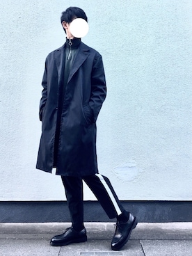 「LIDNM（リドム）のアイテム（その他アウター）」を使った、Suzuさん（メンズ・182cm）の冬コーディネート