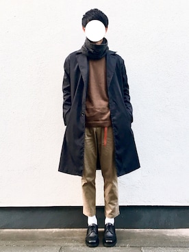「LIDNM（リドム）のアイテム（その他アウター）」を使った、Suzuさん（メンズ・182cm）の冬コーディネート