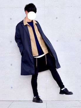 「LIDNM（リドム）のアイテム（その他アウター）」を使った、Suzuさん（メンズ・182cm）の冬コーディネート