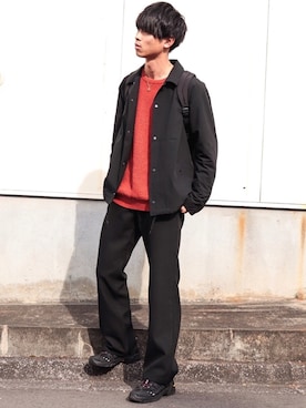 「Topologie」｜「アイテム（ジャケット/アウター）」を使った、Suzuさん（メンズ・182cm）の冬コーディネート