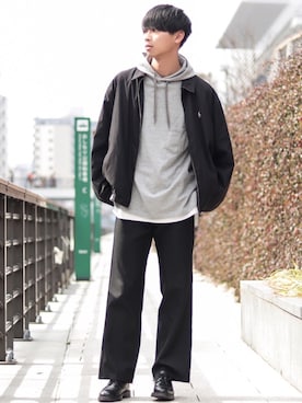 「アイテム（その他アンダーウェア/インナー）」を使った、Suzuさん（メンズ・182cm）の冬コーディネート