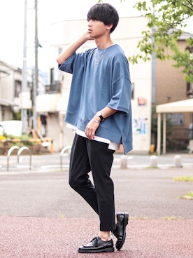 「KLEMAN（クレマン）のアイテム（ブーツ）」を使った、Suzuさん（メンズ・182cm）の春コーディネート