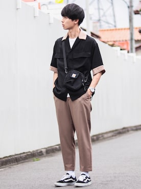 「Carhartt WIP（カーハートダブリューアイピー）のアイテム」を使った、Suzuさん（メンズ・183cm）の夏コーディネート