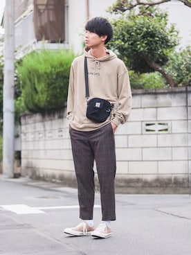 「Carhartt WIP（カーハートダブリューアイピー）のアイテム」を使った、Suzuさん（メンズ・182cm）の秋コーディネート