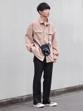 「Wrangler」｜「アイテム（ブルゾン）」を使った、Suzuさん（メンズ・182cm）の秋コーディネート