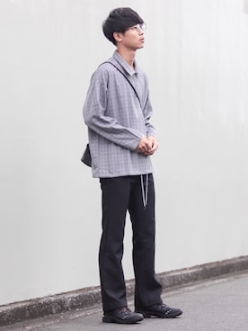 「BASQUE magenta（バスクマゼンタ）のアイテム（パーカー）」を使った、Suzuさん（メンズ・182cm）の秋コーディネート