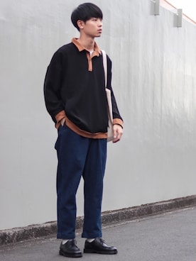 「YARD PLUS（ヤードプリュス）のアイテム」を使った、Suzuさん（メンズ・182cm）の秋コーディネート