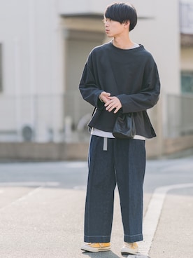 「MADE IN USA（メイドインユーエスエー）のMADE IN THE USA/メイドインザユーエスエー NORMAL SQUARE BRACELET/ノーマルスクエアブレスレット（ブレスレット）」を使った、Suzuさん（メンズ・182cm）の春コーディネート