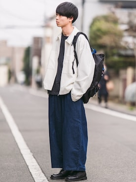 「ADER error（アーダーエラー）のアイテム」を使った、Suzuさん（メンズ・182cm）の春コーディネート