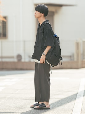 「ADER error（アーダーエラー）のアイテム」を使った、Suzuさん（メンズ・182cm）の夏コーディネート