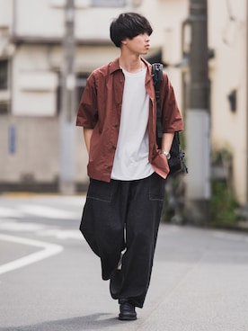 「ADER error（アーダーエラー）のアイテム」を使った、Suzuさん（メンズ・182cm）の夏コーディネート