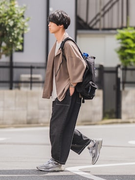 「ADER error（アーダーエラー）のアイテム」を使った、Suzuさん（メンズ・182cm）の夏コーディネート