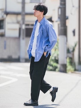 「ADER error（アーダーエラー）のアイテム」を使った、Suzuさん（メンズ・182cm）の夏コーディネート